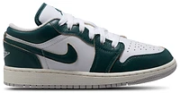 Jordan Boys AJ 1 Low SE - Boys' Grade School Shoes White/Green