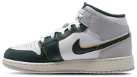 Jordan Boys AJ 1 Mid SE - Boys' Grade School Shoes White/Green