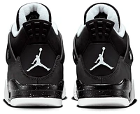 Jordan Boys Jordan Air Jordan 4 Retro Remastered - Boys' Grade School Basketball Shoes Black/White Size 04.0