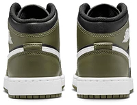 Jordan Boys AJ 1 Mid - Boys' Grade School Shoes Olive/White/Black