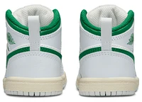 Jordan Boys AJ 1 Mid - Boys' Toddler Basketball Shoes Summit White/Pine Green