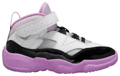 Jordan Girls Jumpman Two Trey - Girls' Preschool Shoes White/Black/Barely Grape