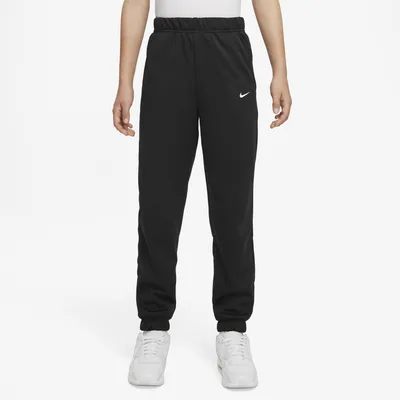 Nike Girls Nike Tech Fleece Cuff Pants - Girls' Grade School Black/Black Size M