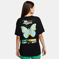 Nike Womens Nike NSW OC 2 BF AMD T-Shirt - Womens Black/Multi Size M