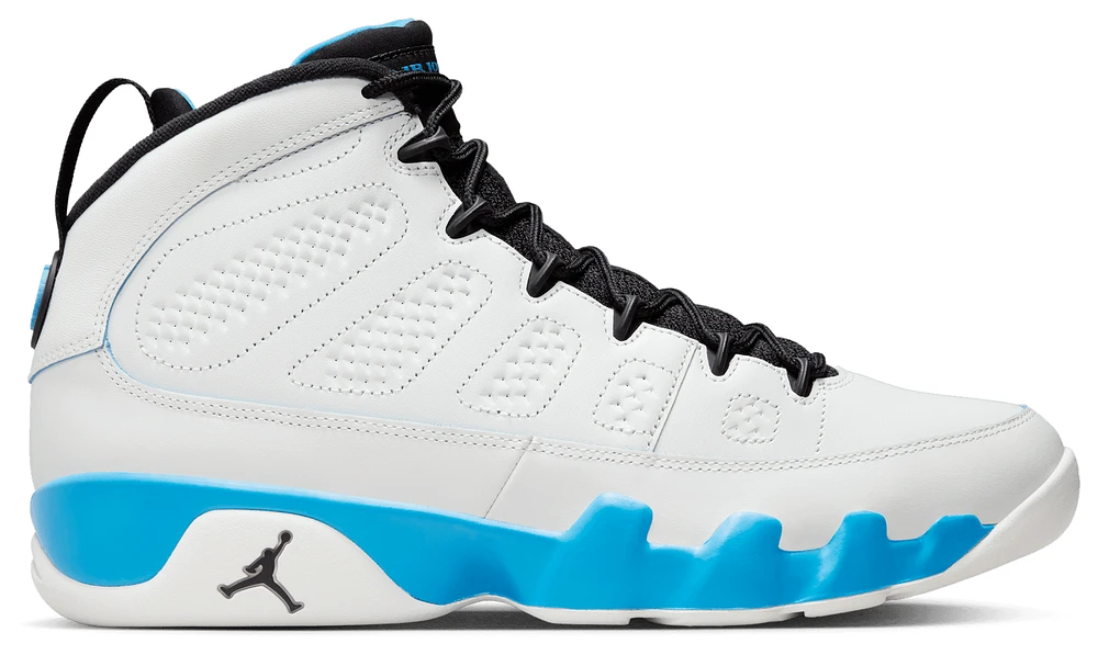 Jordan Mens Air 9 Retro Rmstd - Basketball Shoes Summit White/Black/Dark Powder Blue