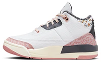 Jordan Girls Jordan Retro 3 - Girls' Preschool Shoes Red Stardust/White/Anthracite Size 11.0