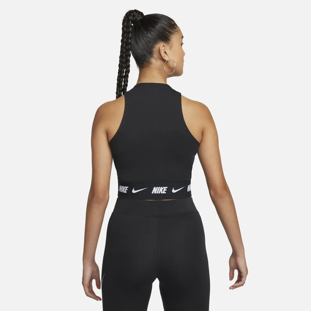 Nike Womens Nike Crop Top - Womens Black/Black Size XS