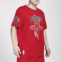 Pro Standard Mens Rockets Crackle SJ T-Shirt - Red
