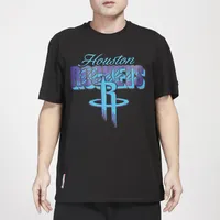 Pro Standard Mens Pro Standard Rockets Aqua Block SJ T-Shirt - Mens Black Size L