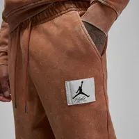 Jordan Mens Essential Statement Fleece Pants - Mineral Clay/White