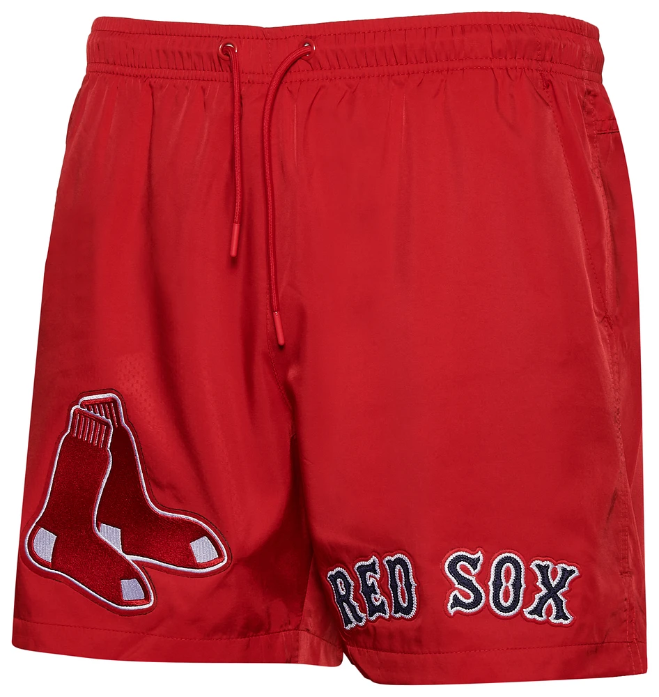 Pro Standard Mens Boston Red Sox Dbl Logo Woven Short - Red/Red