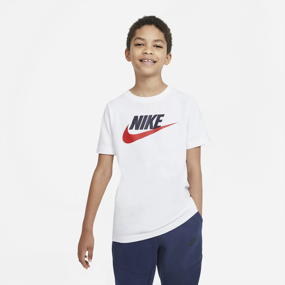 Nike Boys Futura Icon TD T-Shirt - Boys' Grade School Obsidian/White/University Red