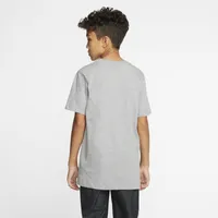 Nike Boys NSW Futura T-Shirt - Boys' Grade School Dark Grey Heather/White