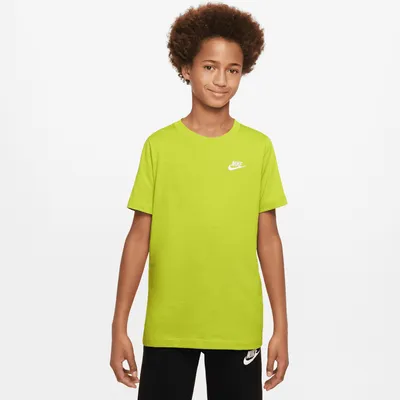 Nike Boys NSW Futura T-Shirt - Boys' Grade School Volt/White