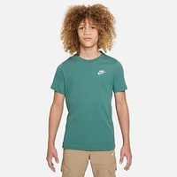 Nike Boys Nike Futura T-Shirt - Boys' Grade School White/Olive Size M