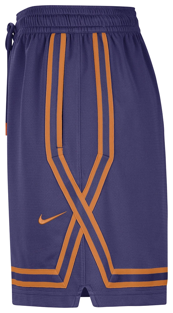 Nike Womens Nike Dri-Fit Crossover Shorts - Womens New Orchid/Clay Orange Size L