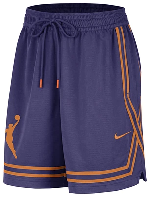 Nike Womens Nike Dri-Fit Crossover Shorts - Womens New Orchid/Clay Orange Size L