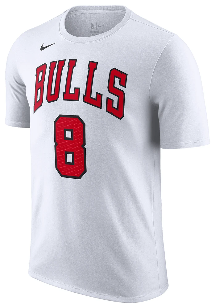 Nike Mens Zach Lavine Bulls Essential NN Short Sleeve T-Shirt - White/University Red