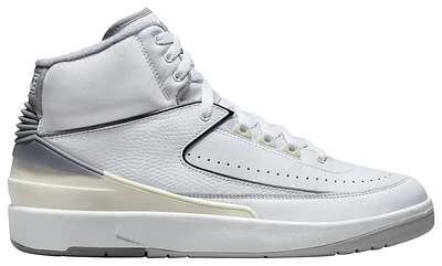 Jordan Mens Jordan Retro 2 - Mens Basketball Shoes White/Cement Gray/Black Size 09.0