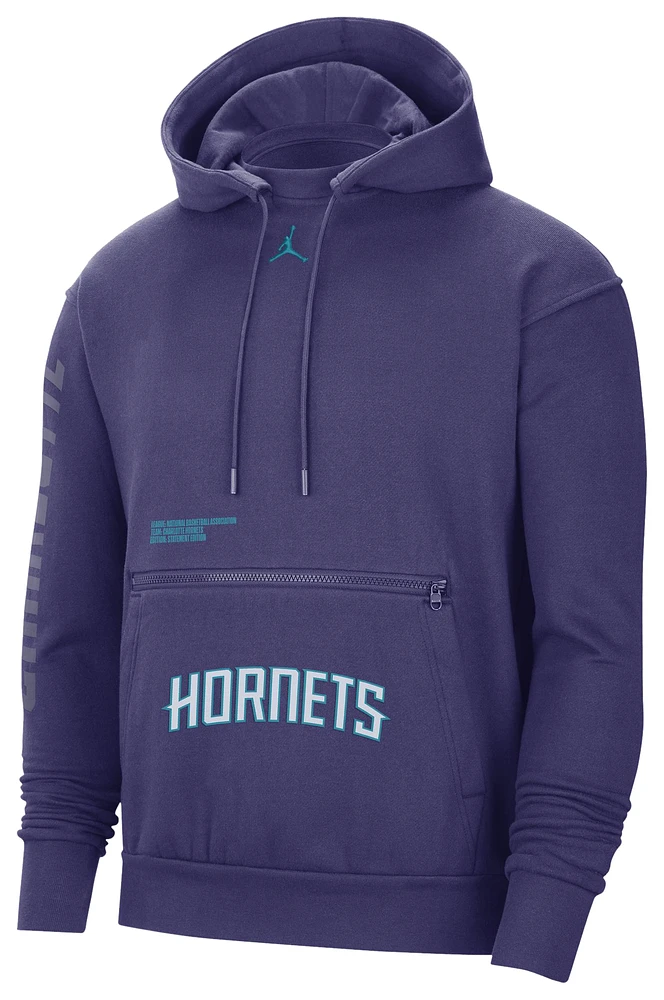 Nike Mens Nike Hornets Pullover Hoodie - Mens Purple Size M