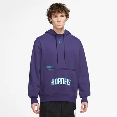 Nike Mens Nike Hornets Pullover Hoodie - Mens Purple Size M