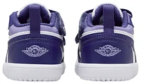 Jordan Girls AJ 1 Low - Girls' Toddler Basketball Shoes White/Purple