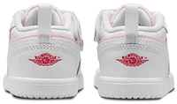 Jordan Girls AJ 1 Low - Girls' Toddler Basketball Shoes White/Red/Pink Foam