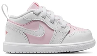 Jordan Girls AJ 1 Low - Girls' Toddler Basketball Shoes White/Red/Pink Foam