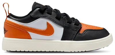 Jordan Boys AJ 1 Low - Boys' Preschool Shoes Black/Orange