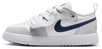 Jordan Boys AJ 1 Low - Boys' Preschool Shoes White/Midnight Navy/Neutral Grey