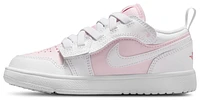 Jordan Girls AJ 1 Low - Girls' Preschool Basketball Shoes Pink Foam/White/Red