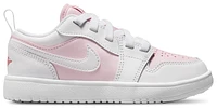 Jordan Girls AJ 1 Low - Girls' Preschool Basketball Shoes Pink Foam/White/Red