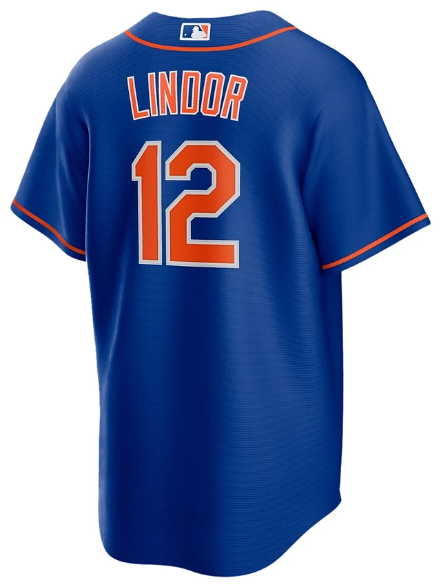 New York Mets Replica Jersey Francisco Lindor Royal-White Split