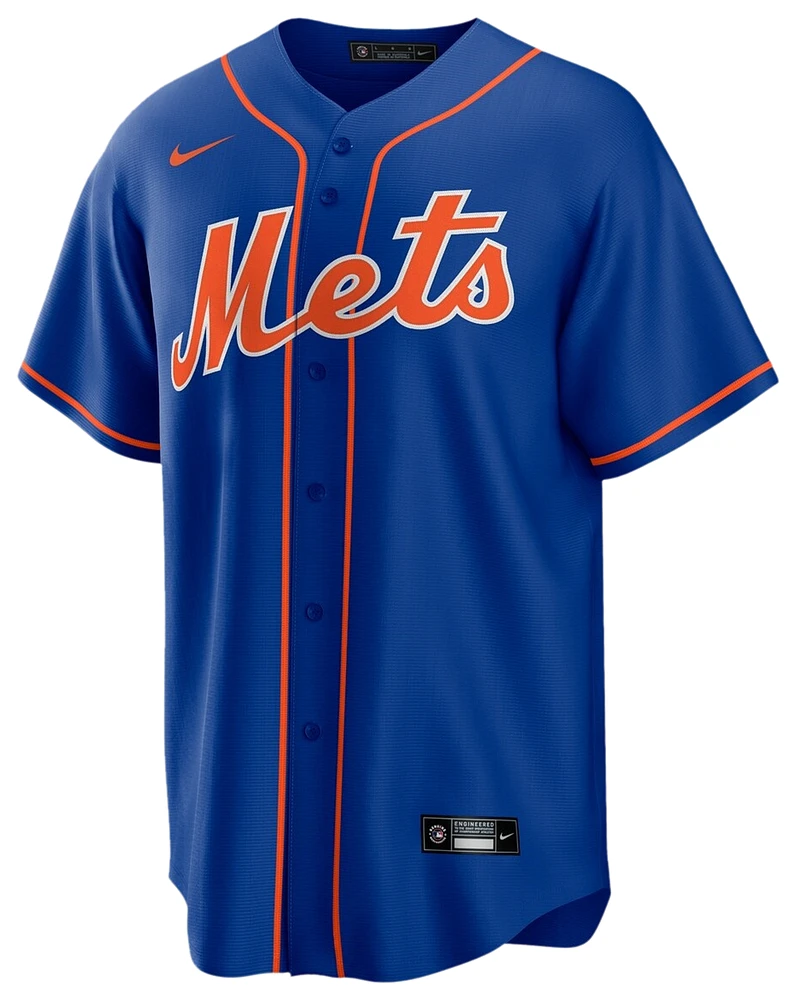 Nike Mens Francisco Lindor Mets Replica Player Jersey - Royal/Royal