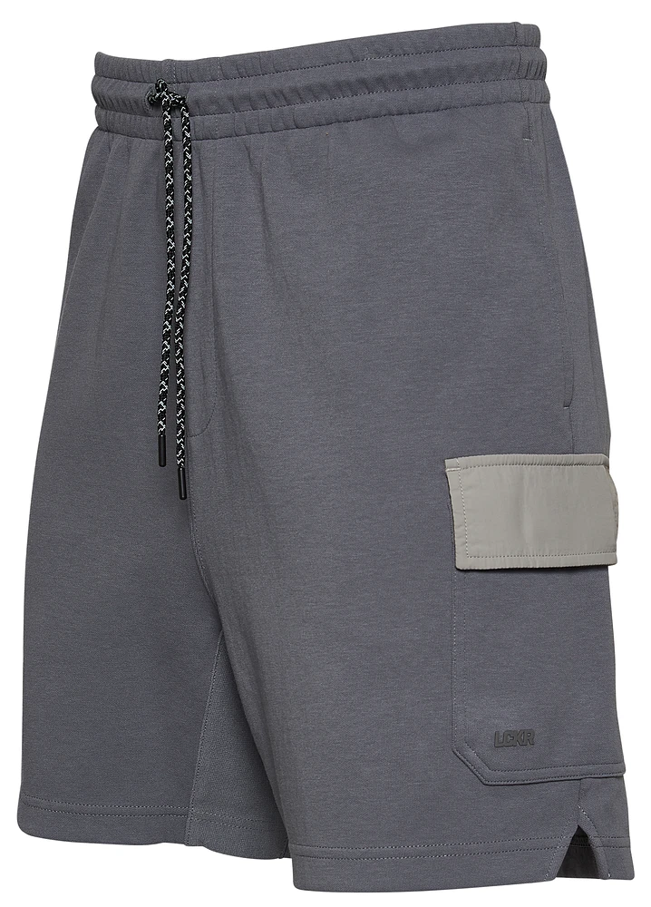 LCKR Mens Fleece Cargo Shorts