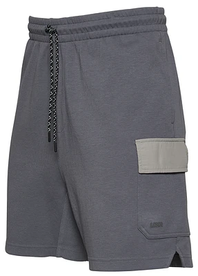 LCKR Mens LCKR Fleece Cargo Shorts - Mens Grey/Grey Size S
