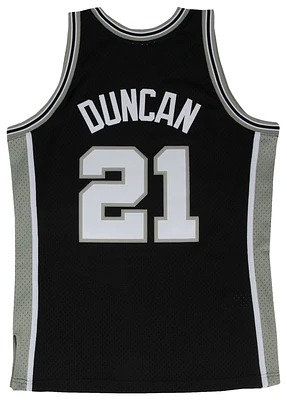 Mitchell & Ness Mens Tim Duncan Mitchell & Ness Spurs Swingman Jersey - Mens Black Size S