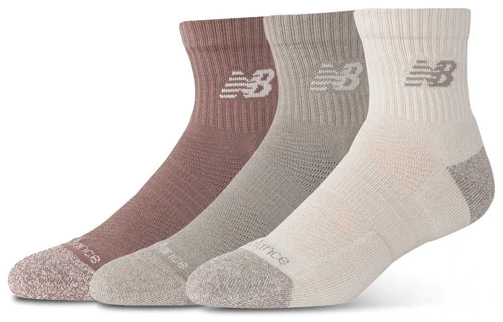 New Balance Active Cushion 3PK Quarter Sock