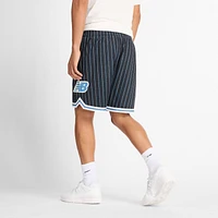 New Balance Mens Hoops Printed Mesh Shorts - Black