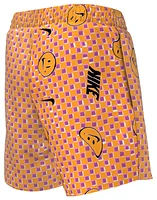 Nike Smiles Check Lap 4" Shorts - Girls' Grade School