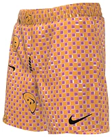 Nike Smiles Check Lap 4" Shorts - Girls' Grade School