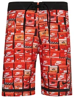 Nike Mens Stacked Fadeaway 9" Boardshorts - Orange/Black