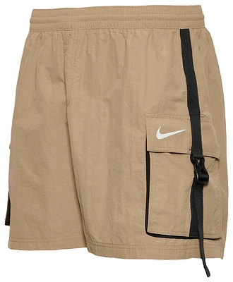 Nike Mens Nike Volley Cargo 7" Shorts - Mens Black/Tan Size S