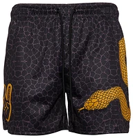 Deuce Mens Mesh Shorts - Black/Yellow