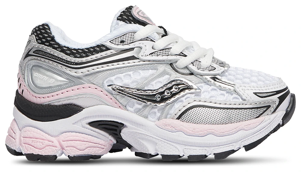 Saucony Girls Omni 9 - Girls' Toddler Shoes Silver/Pink
