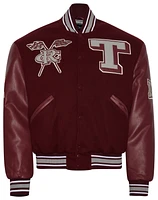 Campus Remix Mens Texas Southern University Varsity Jacket - Maroon/Maroon