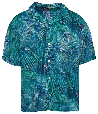 LCKR Mens Camp Shirt - Green/Multi