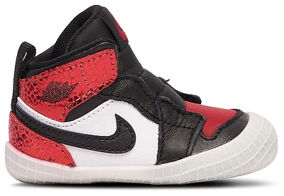 Jordan Boys AJ 1 Crib Bootie - Boys' Infant Basketball Shoes Varsity Red/Black/White