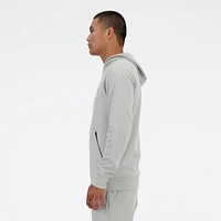 New Balance Mens Tech Knit Pullover Hoodie - Grey/Grey