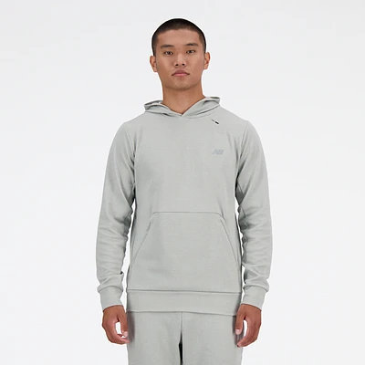 New Balance Mens Tech Knit Pullover Hoodie - Grey/Grey